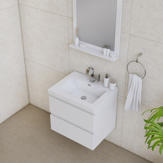 Paterno 24" Wall Mounted Bathroom Vanity With Sink, White