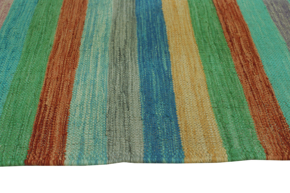 Winchester Kilim Aijaz Blue/Rust Rug, 5'0x6'7