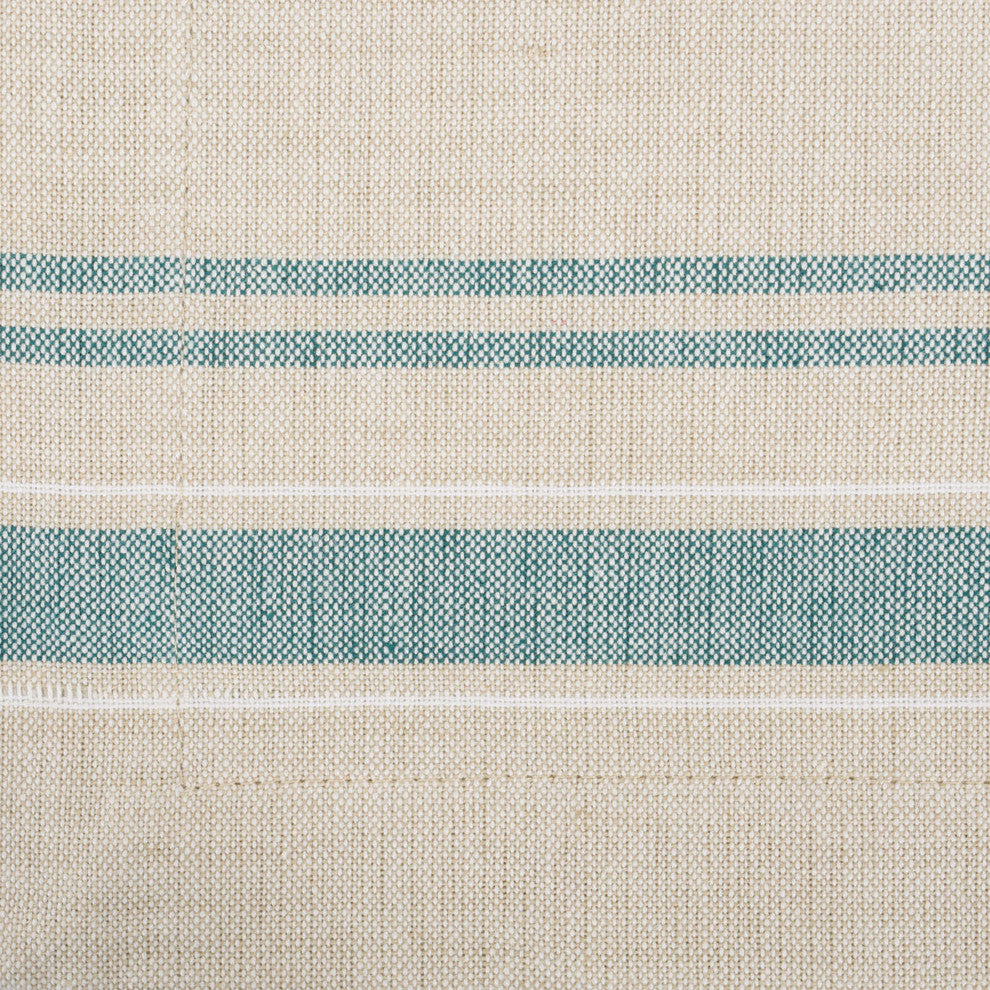 DII Teal French Stripe Placemat, Set of 6