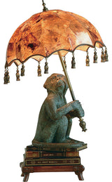 Monkey On Books Desk Lamp