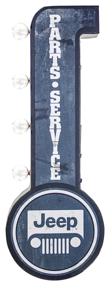 Jeep Parts and Service Off the Wall Marquee LED Sign