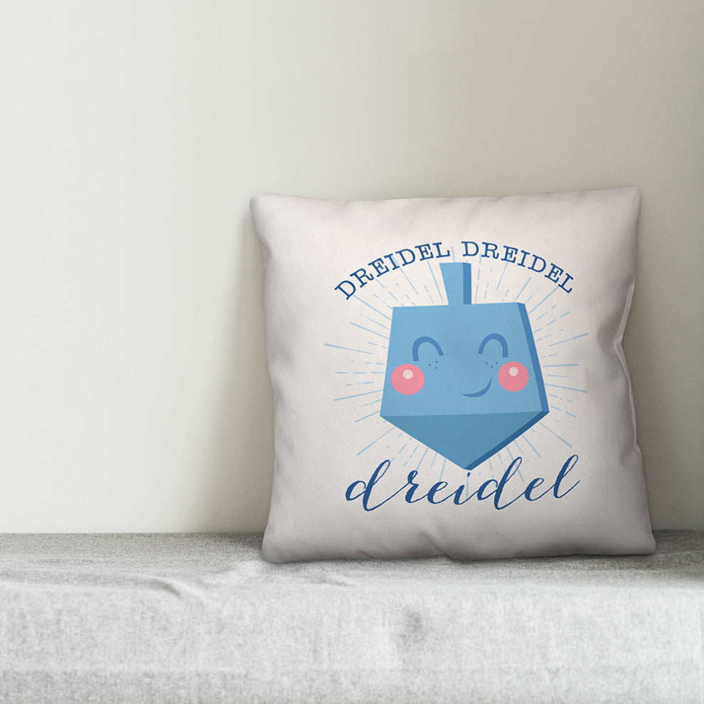 Dreidel Dreidel Dreidel 16"x16" Throw Pillow