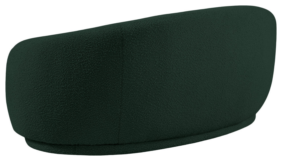 Hyde Boucle Fabric Upholstered, Green, Loveseat