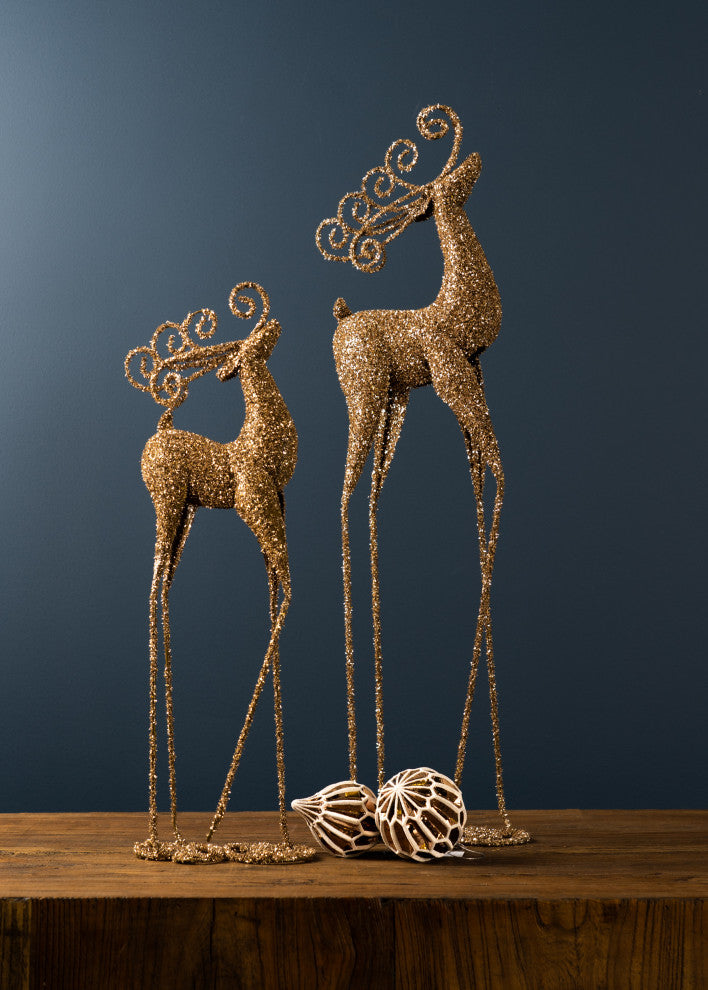 Deer Figurine, 2-Piece Set
