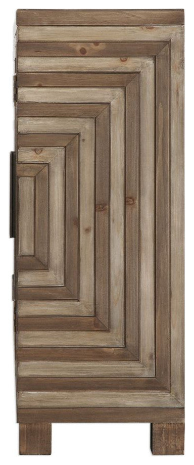 Uttermost Layton Geometric Console Cabinet