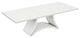 HomeRoots Modern White High Gloss Finish Dining Table