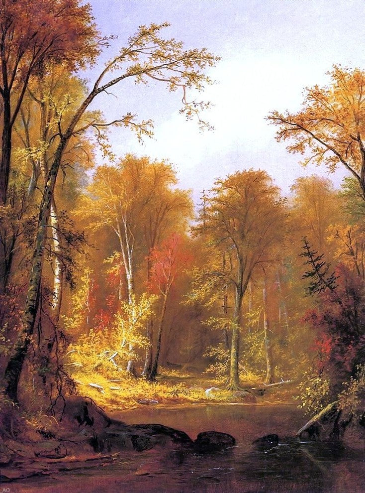 Augustus Rockwell The Moose River, Gallery Wrapped Canvas Print, 21"x28"