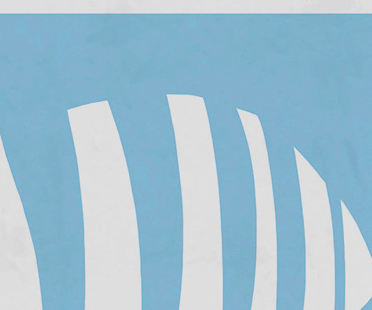 30"x60" Puzzle Fish, Animal Print Beach Towel, Navy Blue