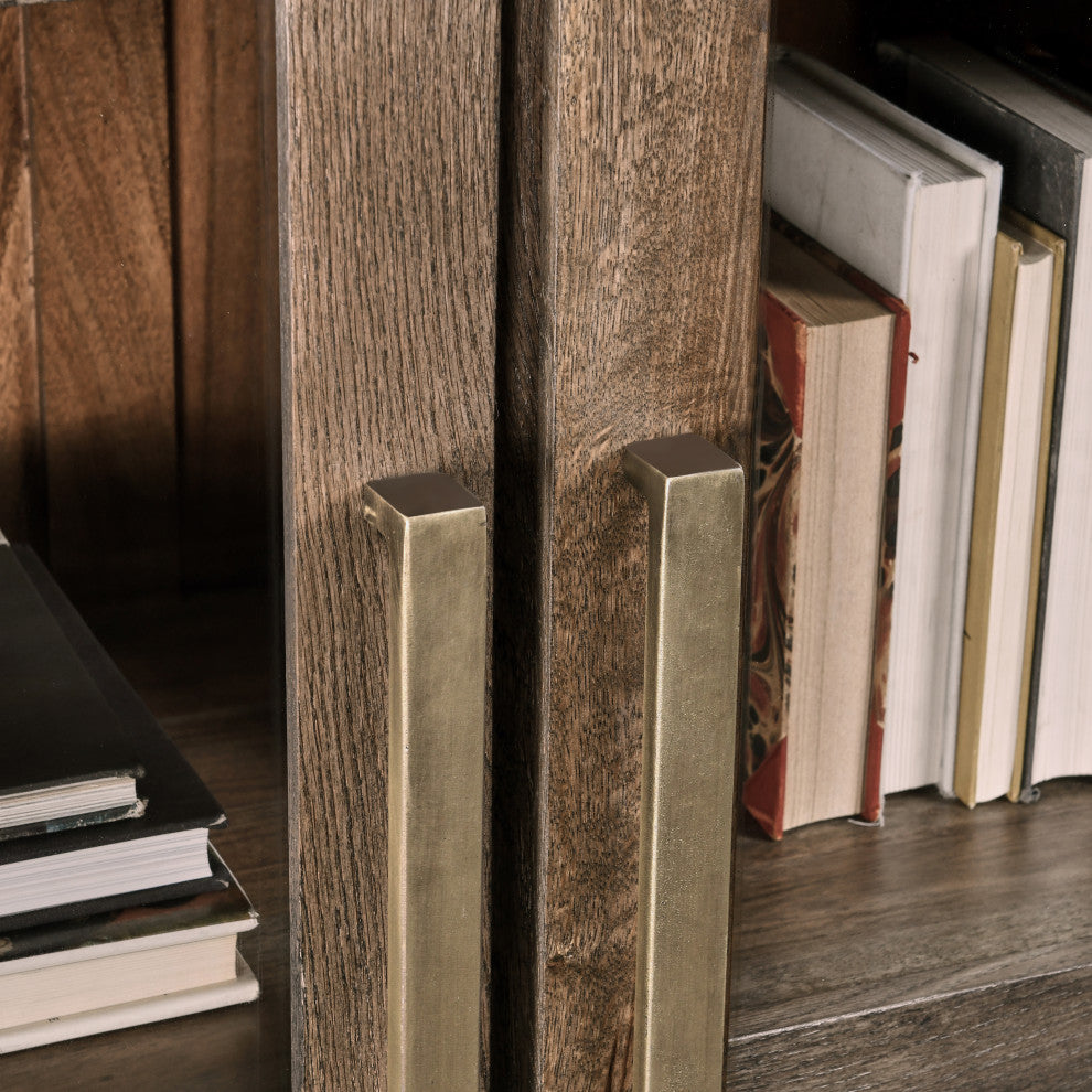 Close-up of brass handles on white background