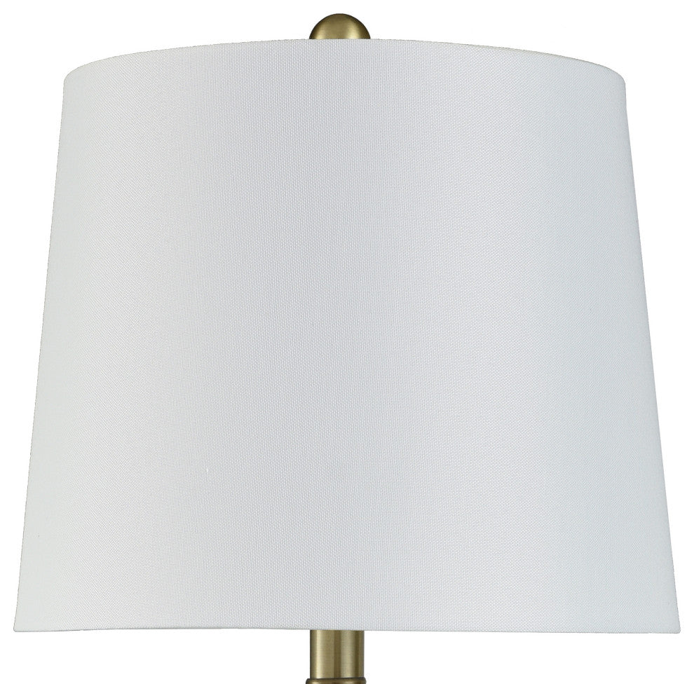 Christy Table Lamp - Golden Copper - Brussels White