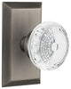 Studio Plate Single Dummy Crystal Meadows Knob, Antique Pewter, STUCME