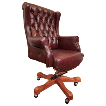 Infinity Genuine Leather Tufted Executive Chair