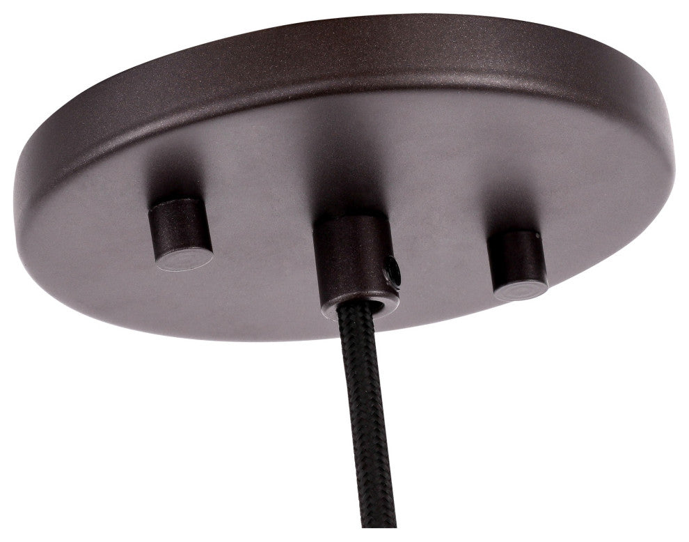 Pendant, Bronze, Faux Opal Cylinder, Bronze, 1-Light Mini