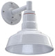 The Hawthorne Short Straight Arm Barn Light, White