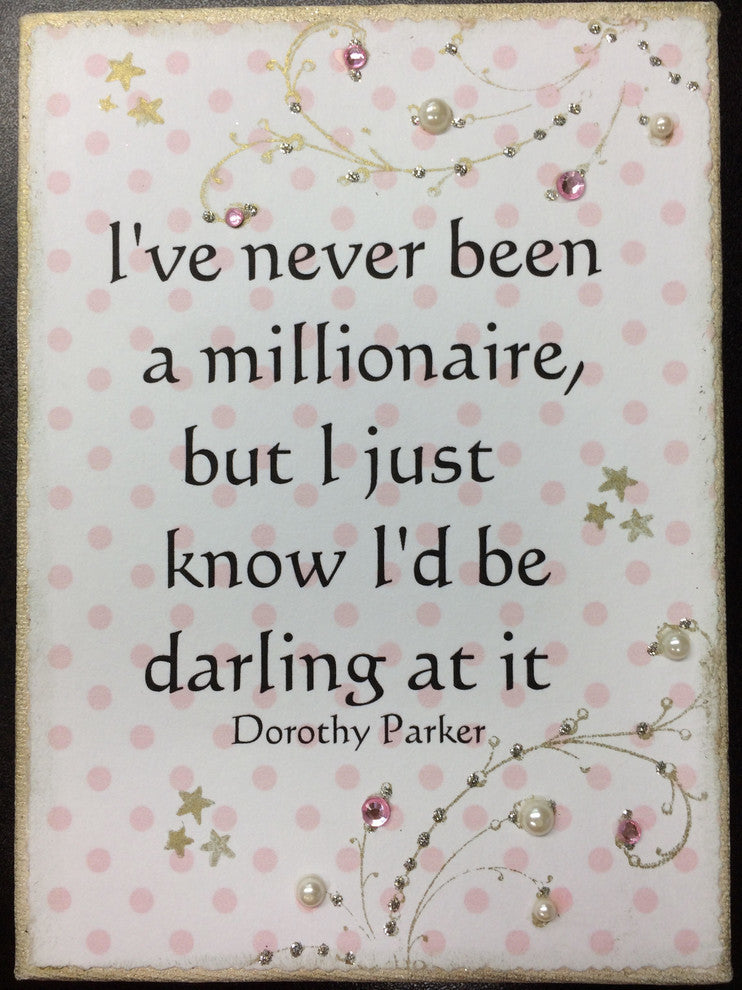 Paisley Mini Canvas, I'Ve Never Been A Millionaire