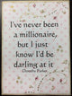 Paisley Mini Canvas, I'Ve Never Been A Millionaire