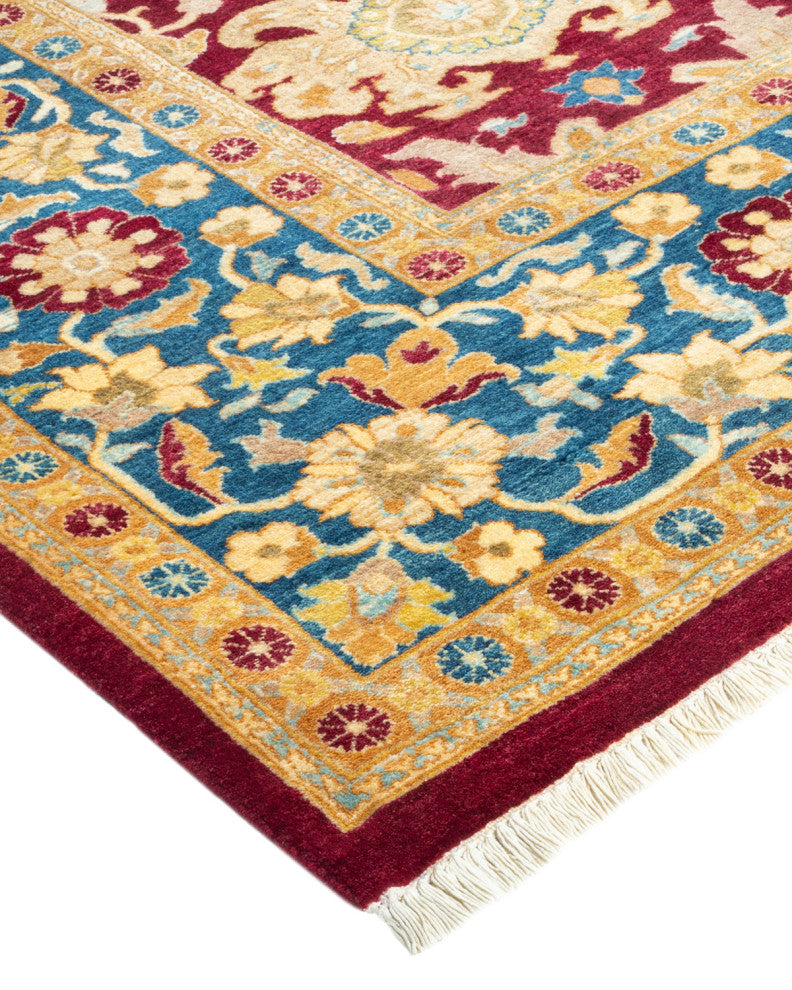 Mogul, One-of-a-Kind Hand-Knotted Area Rug Red, 6'2"x9'2"