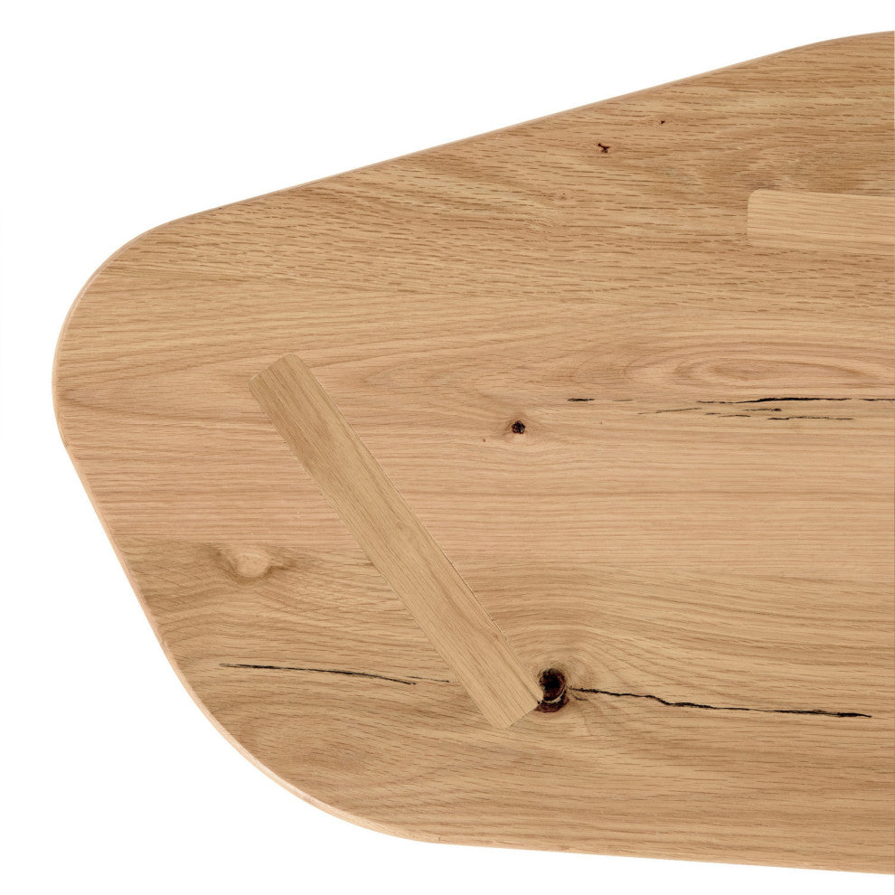 Modrest Jack Natural Wood Coffee Table Set