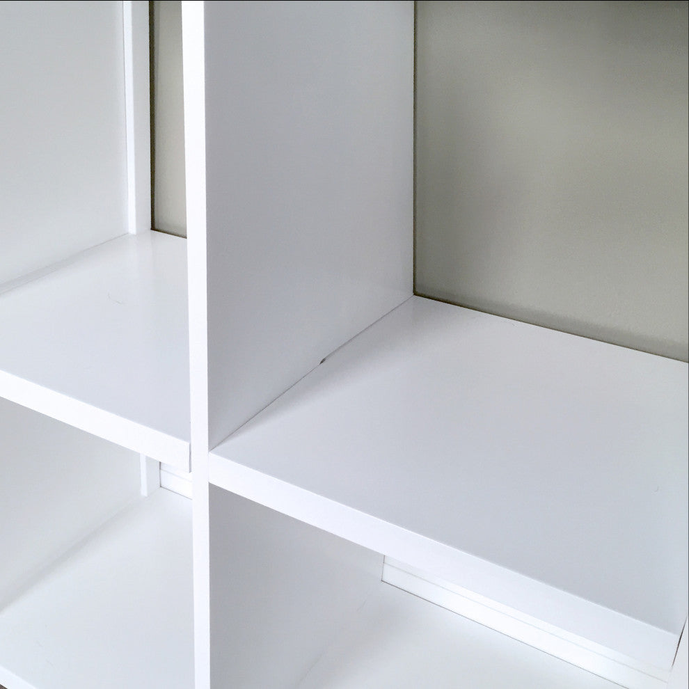 Solid Wood 9 Cube Storage Organizer, White
