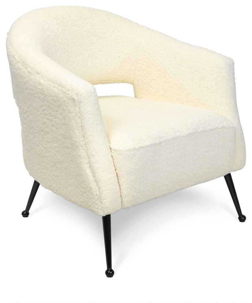 Mimi Chair, Boucle Faux Wool