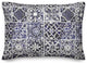 Blue Tiles Pattern 14x20 Spun Poly Pillow