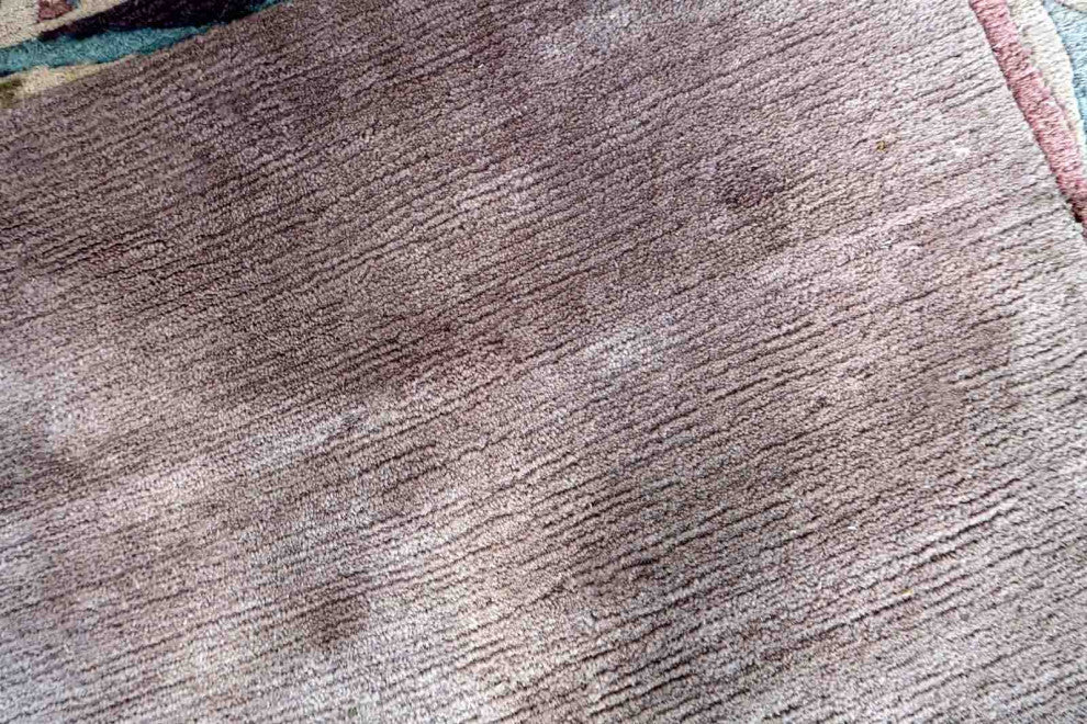 Handmade Vintage Tibetan Khaden Rug 4'x5.9', 122cmx180cm 1960s