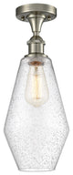 Innovations 516-1C-SN-G654-7 1-Light Semi-Flush Mount, Brushed Satin Nickel