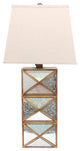 Modern Illusionary Table Lamp With Mirrored Gold Base