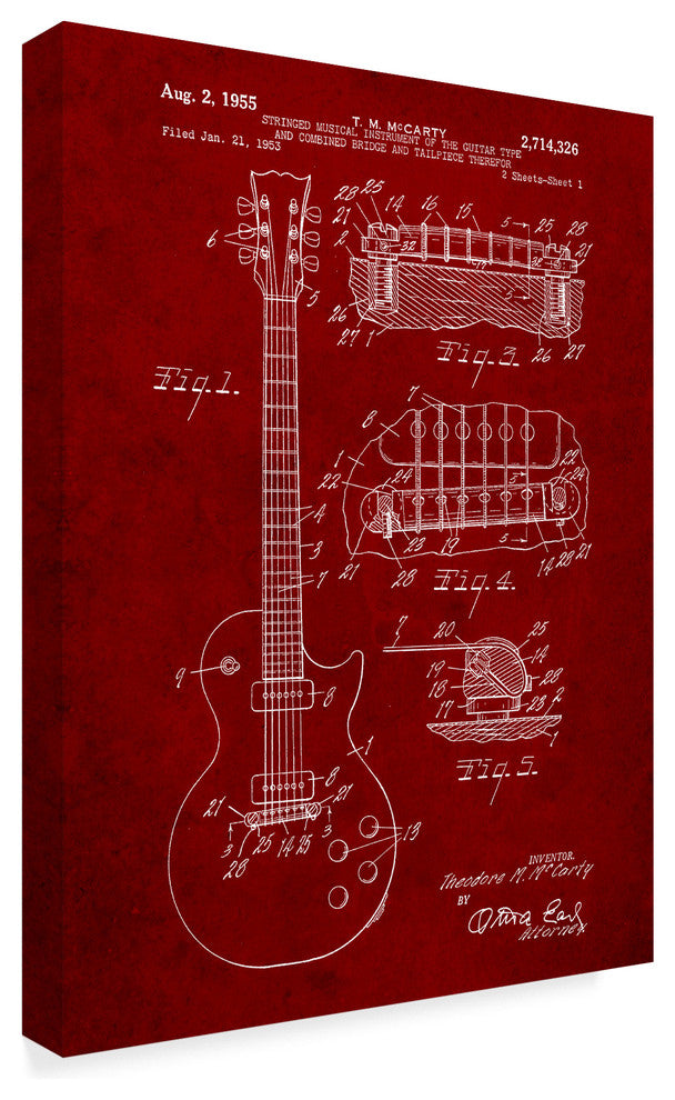 "Guitar 4" by Cole Borders, Canvas Art, 47"x35"