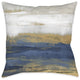 Laural Home Deep Shades Of Blue Abstract 18" X 18" Indoor Decorative Pillow
