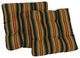 19" Squared Tufted Dining Chair Cushion, Set of 2, Lyndhurst Raven