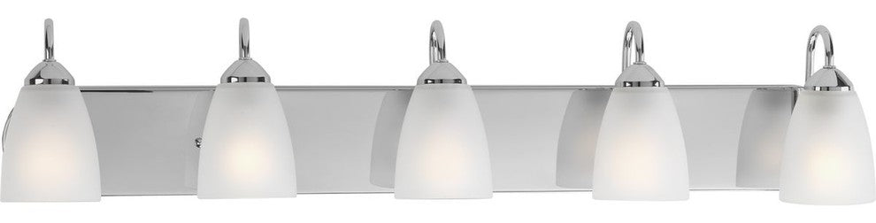 Progress Lighting 5-100W Medium Bath Bracket, Polished Chrome