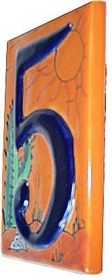 Desert Talavera Ceramic House Number Five