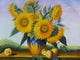 Oil Paint Canvas Art Portrait Sunflower Wall Decor