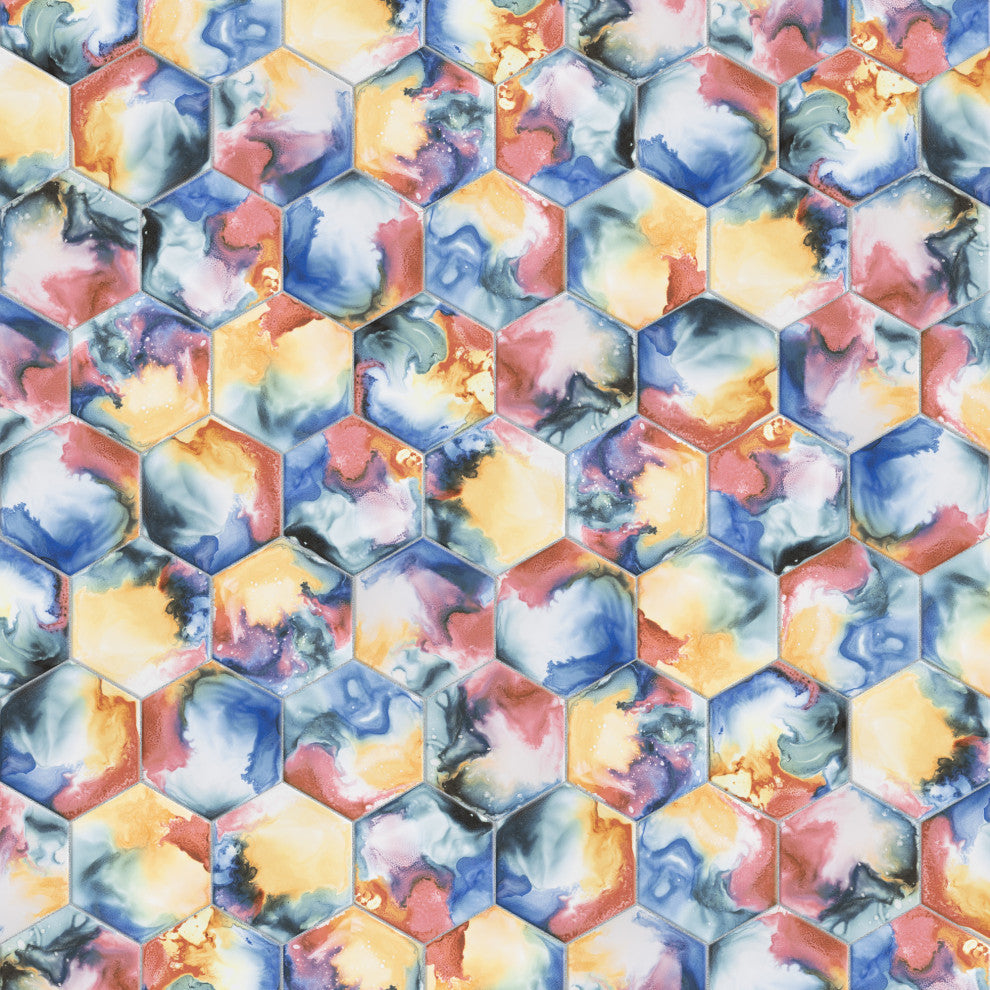 Raktion Hex Decor Porcelain Floor and Wall Tile