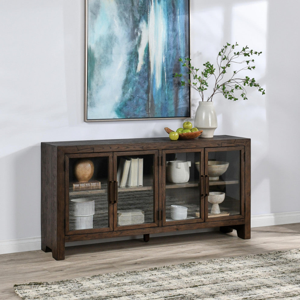 Troy 72" Reclaimed Oak Sideboard in Brown by Kosas Home