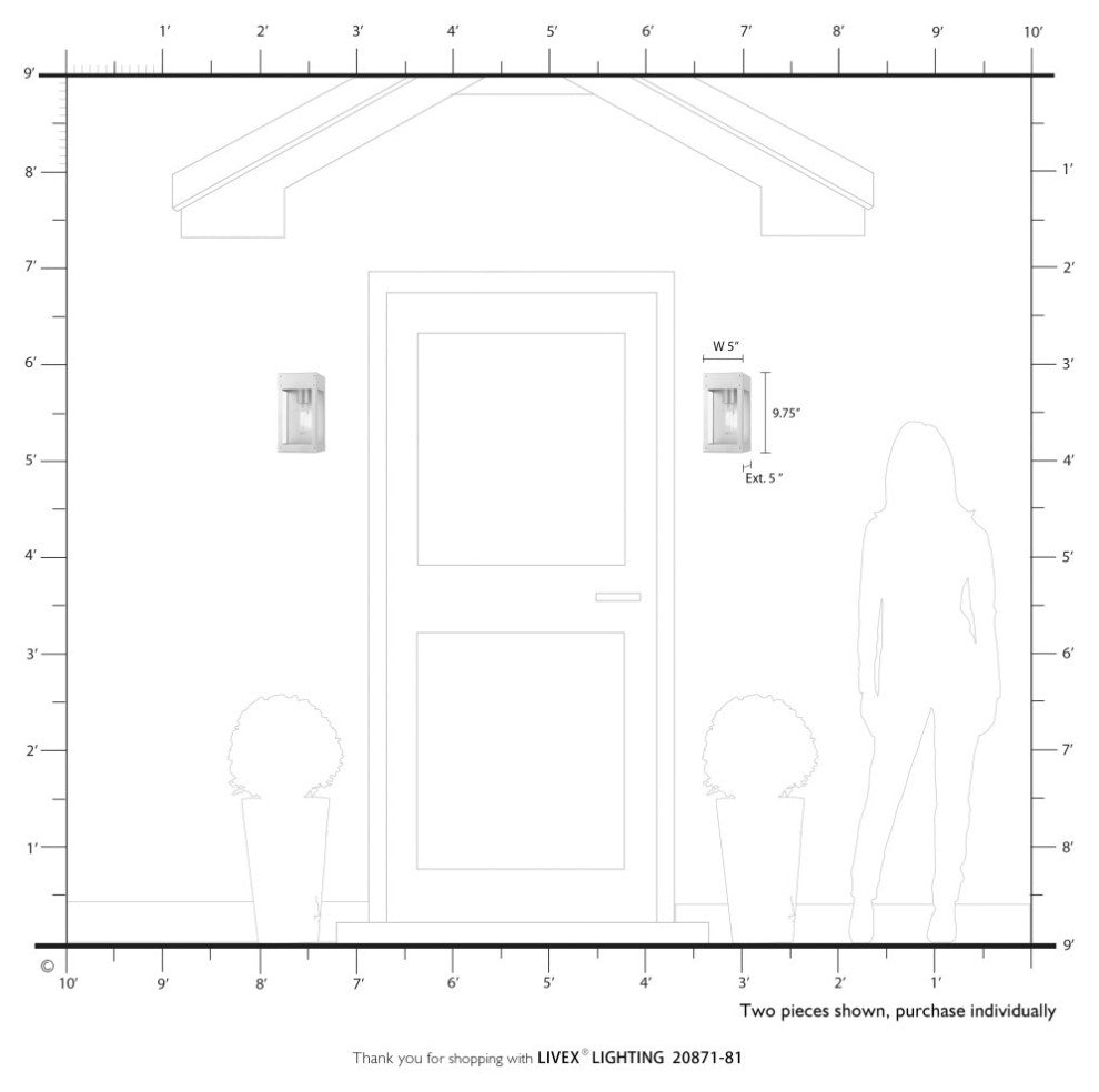Barrett 1 Light Painted Satin Nickel Outdoor Wall Lantern