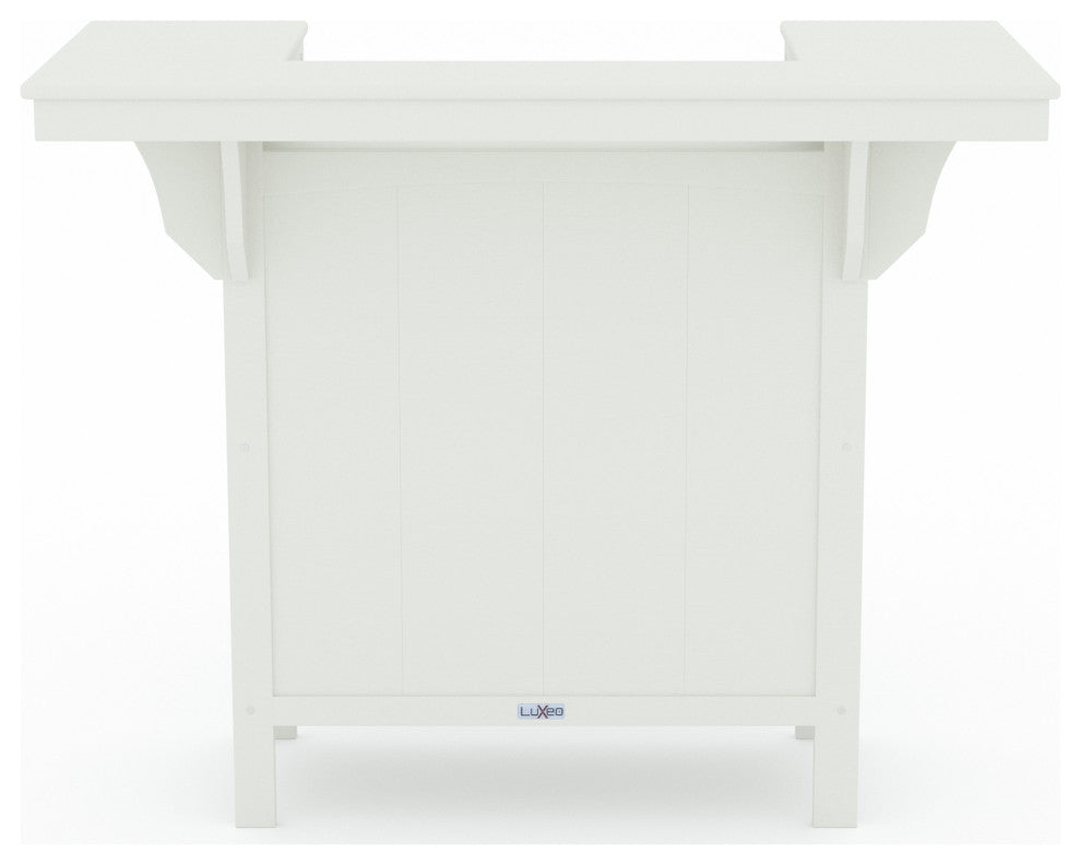 LuXeo Bailey-Cabo Serving Counter 3-Piece Set, White