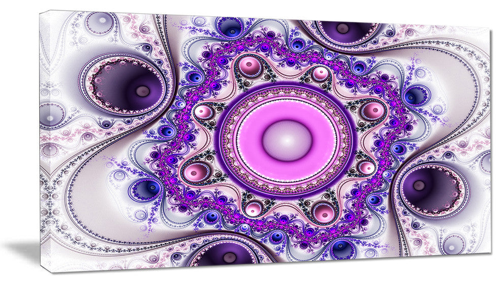 Strange Flower with Wavy Curves, Floral Canvas Art Print, 32"x16"