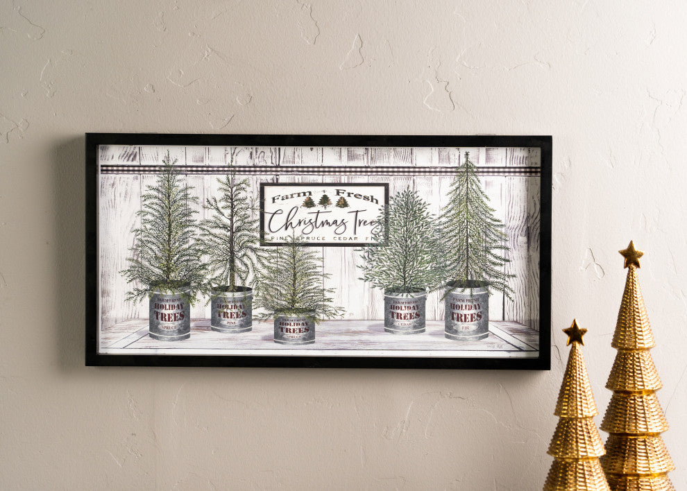Framed Holiday Tree Decor