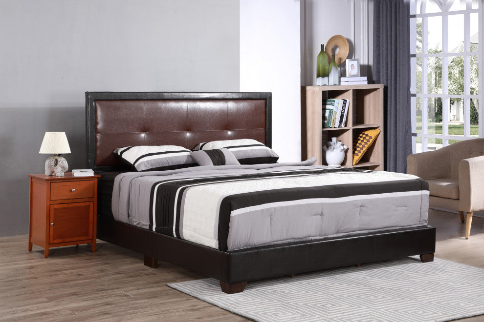 Bed, Brown, Full, King