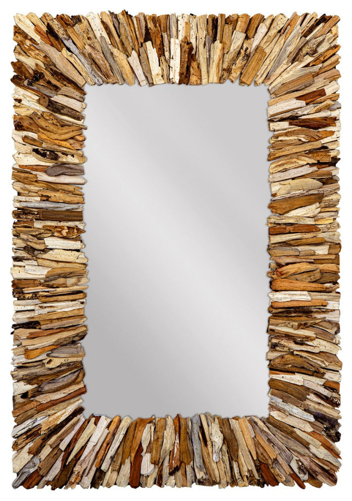 Uttermost Teak Branch Rectangular Mirror 09783