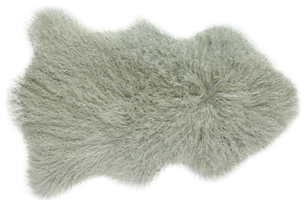 Curly Long Wool Tibetan Sheepskin Pelt