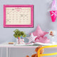 R2H Methods 'Prettier in PInk' Dry Erase Monthly Calendar on ArtPlexi, 30"x40"