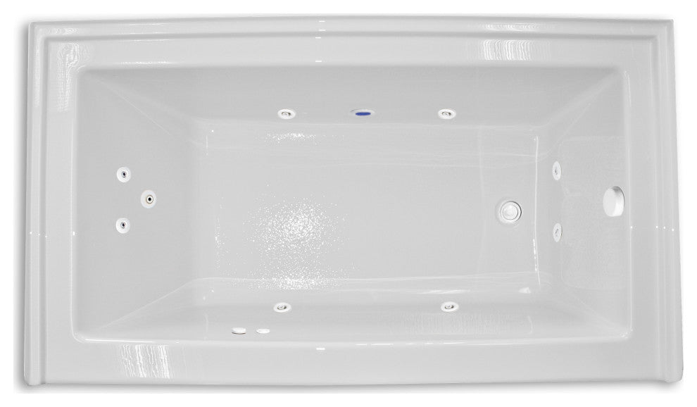 Zen 60"x32" Right Hand Silver Series Hydro Massage Bath