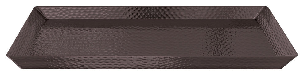 nu steel Hammered Vanity Tray, Oil Rubbed Bronze
