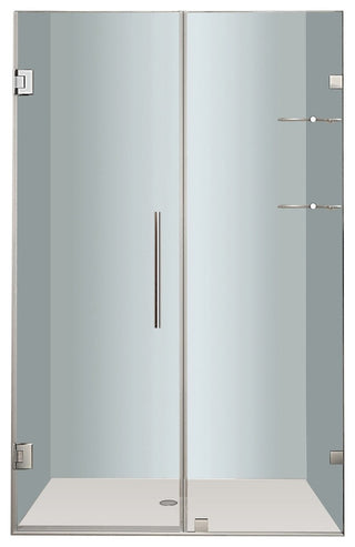 Aston Nautis GS 46"x72" Completely Frameless Hinged Shower Door, Chrome