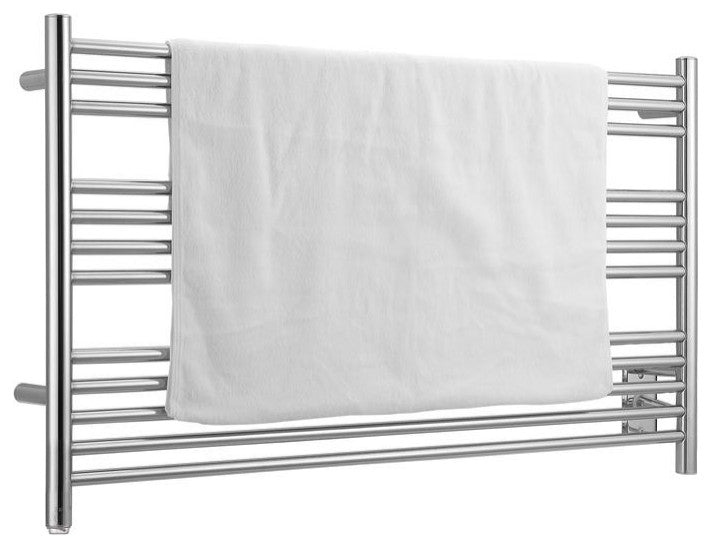 Amplia Dual 12-Bar Hardwired and Plug-in Towel Warmer, Chrome