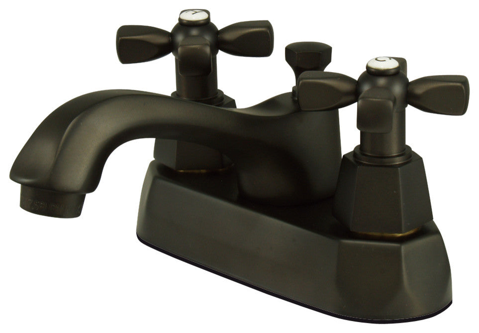 Metropolitan Two H& le 4" Centerset Lavatory Faucet w/ Brass Metropolitan Pop-up