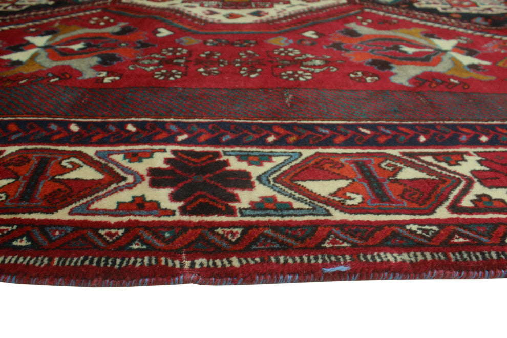 Fine Vintage Distressed April Red Rug